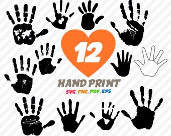 Download Handprint Hand Print Etsy