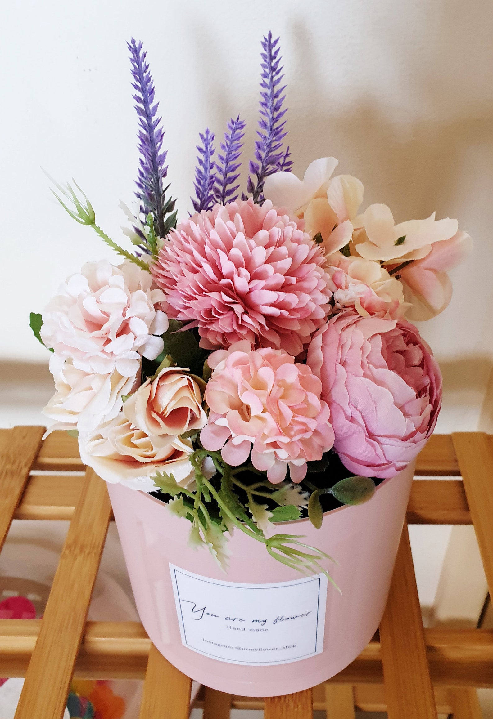 Artificial Flower Bouquet Flower balloon Birthday Gift Flower Etsy