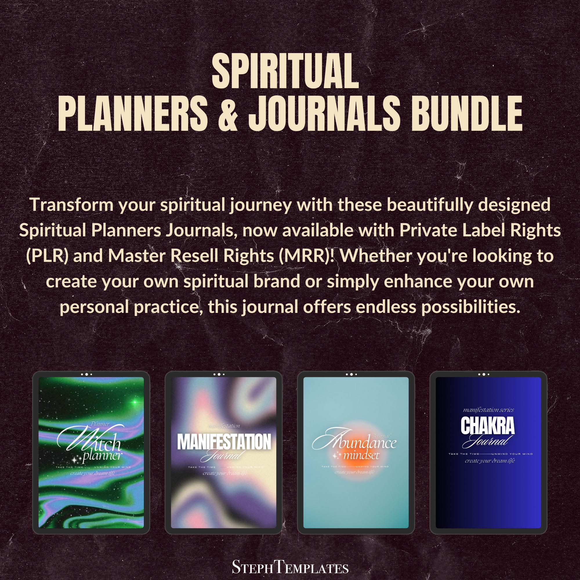 Spiritual Planners Journal PLR, PLR Mystic Planner Bundle, Canva ...