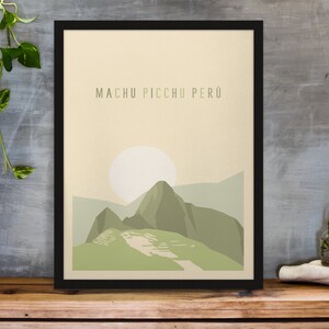 Machu Picchu Digital Travel Print Wall Art Machu Picchu Instant Download Home Decoration Peru Gift Art Lovers Wall Art Print Machu Picchu
