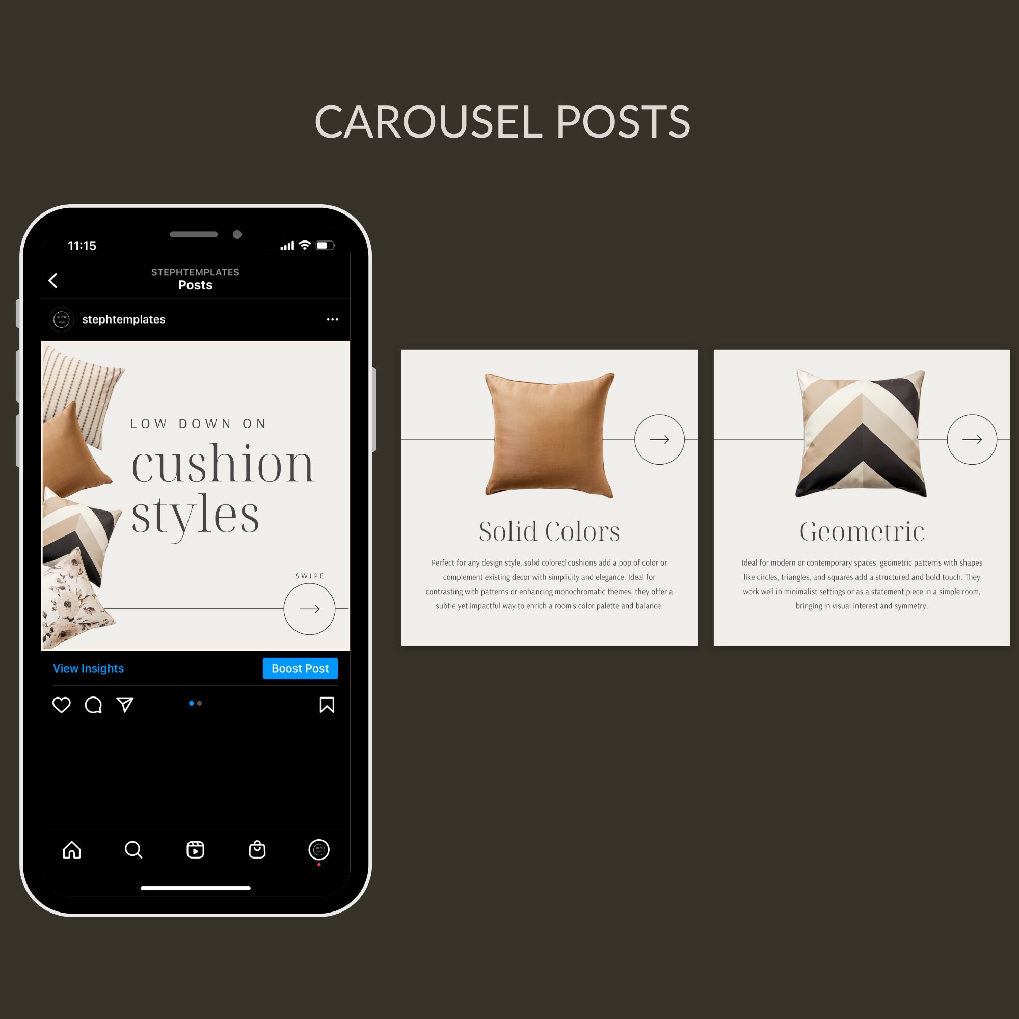Interior Design Template Canva Interior Design Instagram Posts Interior ...