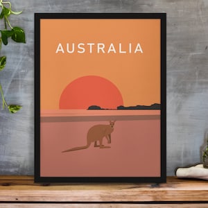 Australien Digital Travel Print Wand Kunst Australien Instant Download Home Dekoration Australien Geschenk Kunstliebhaber Wand Kunst Australien