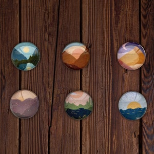 Art of Nature: Under the Sea Glass Magnet Set (Set of 6) - Book