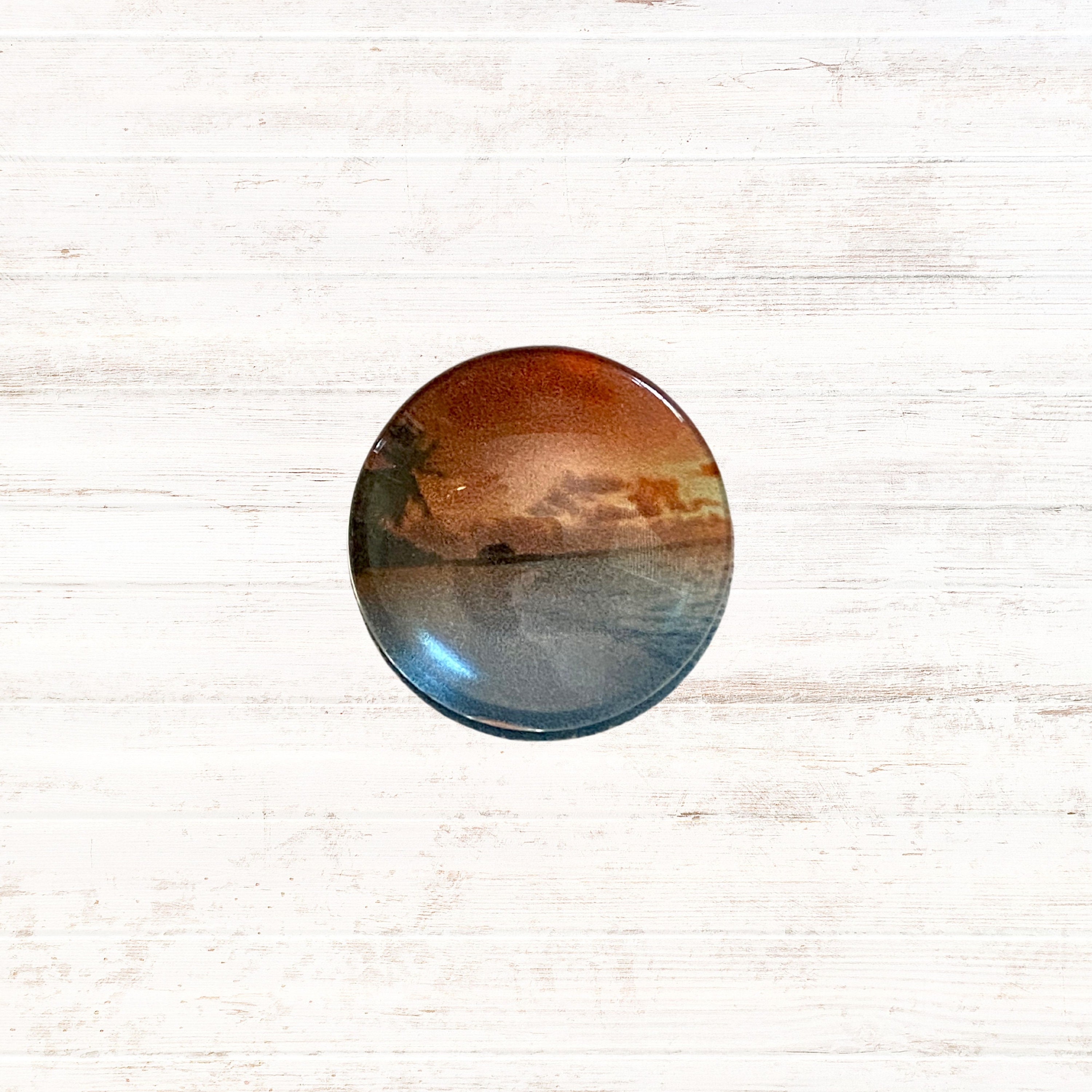 Set of 6 Ocean Sunset Magnets Glass Fridge Magnets Palm - Etsy UK