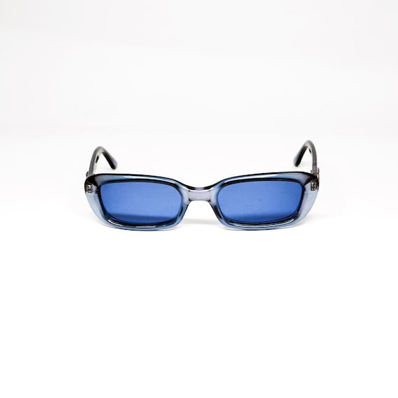 Gucci 90's Tom Ford Rectangular Blue Sunglasses 2… - image 2