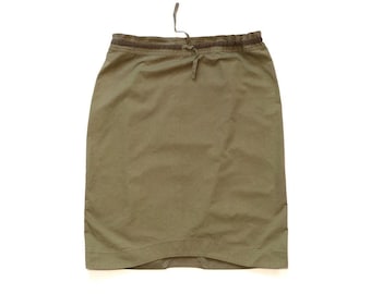 Jean Paul Gaultier Khaki Cotton Skirt