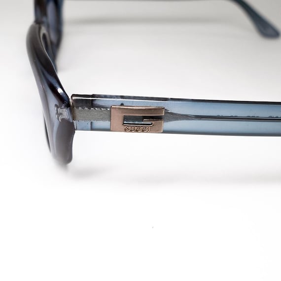 Gucci 90's Tom Ford Rectangular Blue Sunglasses 2… - image 4