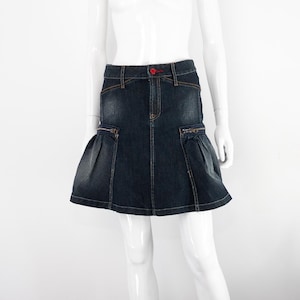 Marithé François Girbaud Structured Denim Skirt