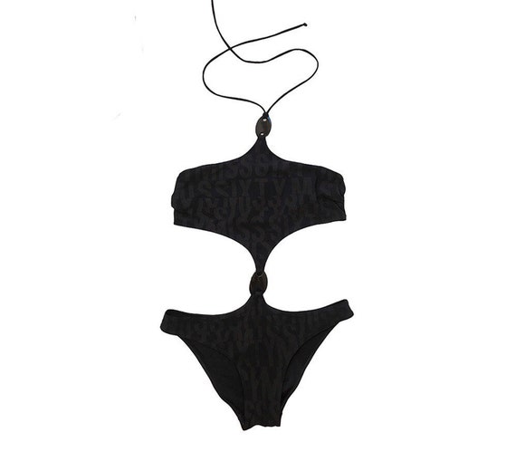 Miss Sixty One Piece Cut Out Swimsuit S Etsy
