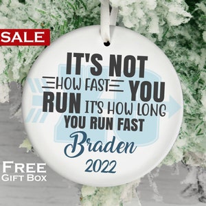 Cross Country Ornament with name - Personalized XC ornament - High School Ornament 2024 - Sports Ornament 2024 - Sports Ornament - Custom