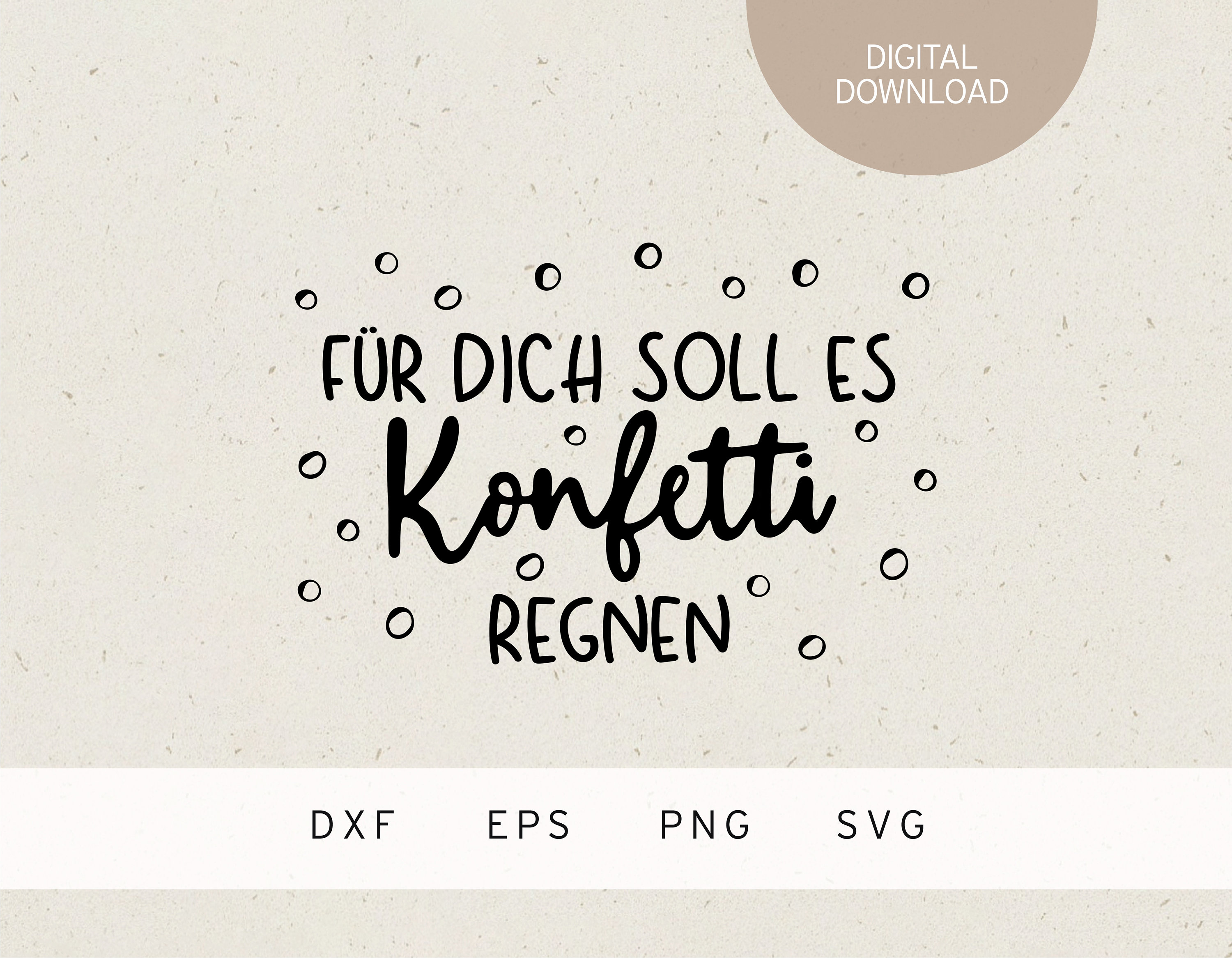 Lass Konfetti Für Dich Regnen Sei Glücklich Nicht Perfekt www.etsy.com
