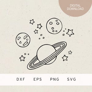 File plotter | Spazio | pianeti | SVG | DXF | PNG | Eps | astronauta | Astronave | UFO | Cosmo | galassia | razzo | Stelle | Festa per bambini