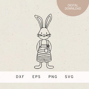 Plotterdatei | Hasenjunge | SVG | DXF | PNG | Eps | frohe Ostern  | Frühling | süßer Hase | Frühlingszeit | Ostergrüße Osterkarte | Karotte