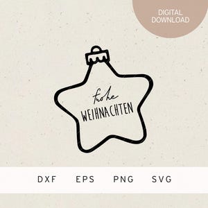 File plotter | Buon Natale | Stella | SVG | DXF | PNG | Eps | casa | inverno | Natale | Avvento | Regalo | Cartolina di Natale | auto