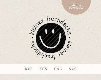 Plotter file | Smiley | kleiner Frechdachs | SVG | DXF | PNG | Eps | baby | toddler | child | clothes | love | birth pregnancy | birthday
