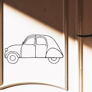 Plotter File Car Ente Citröen 2CV SVG DXF PNG Eps Vehicle Vintage Car ...
