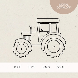 Arquivo do plotter | Trator | SVG | DXF | PNG | EPS | Veículo | Veículo de construção | Canteiro de obras | Agricultura | Fazenda | Máquinas agrícolas | Animais