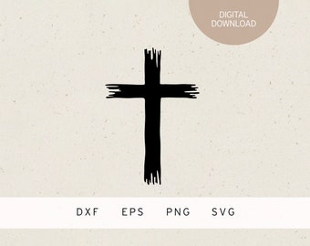 キリスト教の愛 / SVG DXF EPS / ハートの中の十字架 / キリスト教の