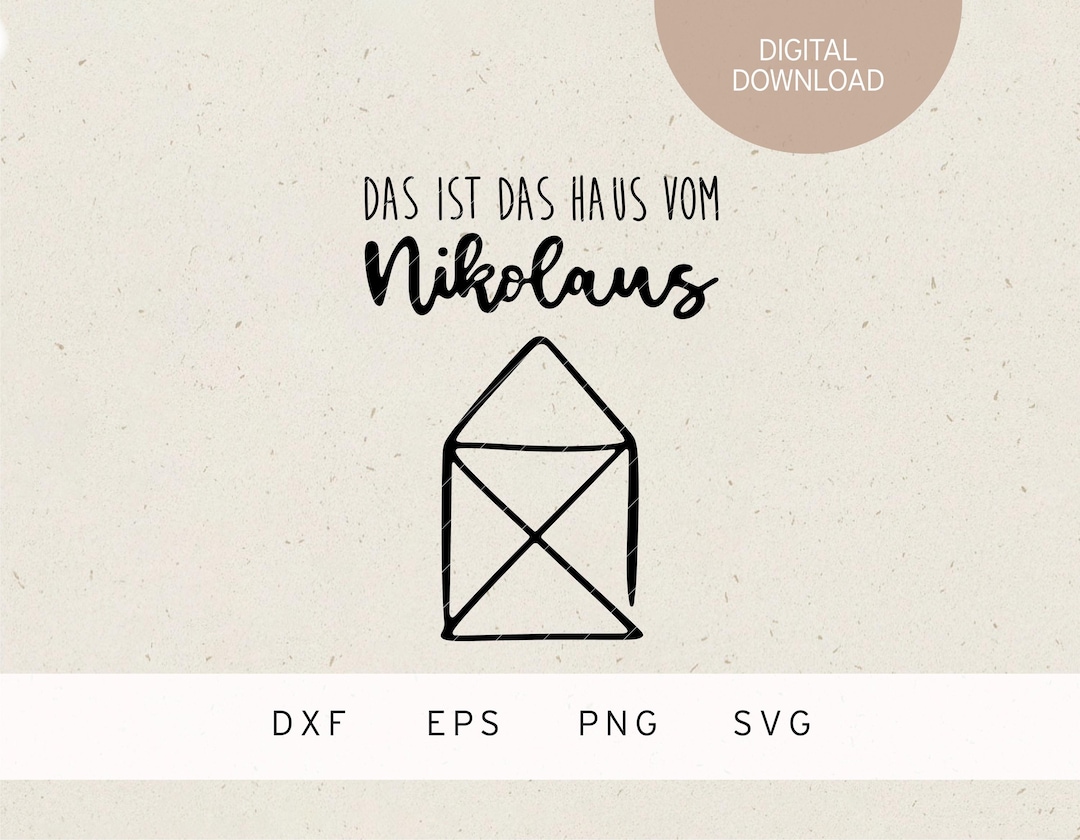 Das Ist Das Haus Des Nikolaus www.etsy.com