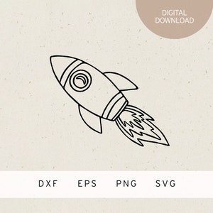 Fichier traceur | Vaisseau spatial | SVG | DXF | PNG | EPS | astronaute | Espace | Espace | OVNI | Cosmos | galaxie | fusée | planètes | Étoiles