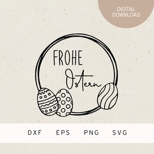 Plotterdatei | Osterkranz | frohe Ostern | SVG | DXF | PNG | Eps | Ostereier  | Frühling | Osterhase | Frühlingszeit | Osterzeit | Osterkorb