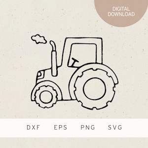 Plotterdatei | Traktor | SVG | DXF | Png | Eps | Fahrzeug | Baufahrzeug | Baustelle | Landwirtschaft | Bauernhof | Landmaschinen | Kinder