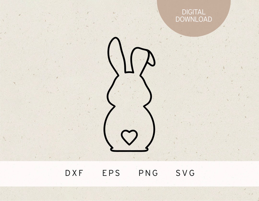 Plotter File | Easter Bunny | SVG | DXF | PNG | Eps | Heart | Easter ...