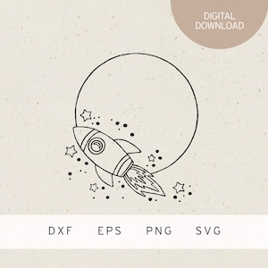 Plotterdatei | Raumschiff | Kranz | SVG | DXF | PNG | Eps | Astronaut | All | Weltraum | Ufo | Kosmos | Galaxie | Rakete | Planeten | Sterne