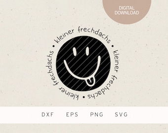 Plotter file | Smiley | kleiner Frechdachs | SVG | DXF | PNG | Eps | baby | toddler | child | clothes | love | birth pregnancy | birthday