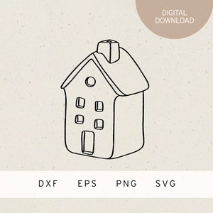 Plotter file | candle house | SVG | DXF | PNG | Eps | winter | Christmas | advent | house | candle | xmas | advent candle | winter house