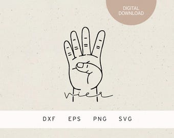 Plotter file | 4 years | hand | SVG | DXF | PNG | Eps | fourth birthday party | 4th children's birthday | birthday | baby toddler | iron on