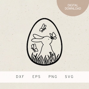 Plotterdatei | Osterei | SVG | DXF | PNG | Eps | Hallo Frühling | Osterhase Hase | Ostern | Blumen | Schmetterlinge | Tulpen | Frühlingszeit