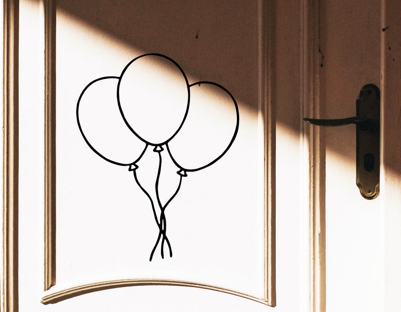 Shape File Balloons Plotter File | Balloons | SVG | DXF | PNG | Eps | Birthday | Party ...