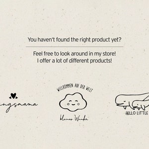 May include: A digital illustration of three logos. The first logo is a handwritten word "Jungsmama" with two hearts above it. The second logo is a cloud with a smiling face and the text "WILLKOMMEN AUF DER WELT" above it and "kleines Wunder" below it. The third logo is a whale with a baby whale and the text "HELLO LITTLE ONE" below it.