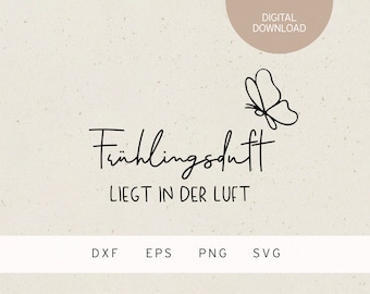 Archivo de trazador | El aroma de la primavera está en el aire | SVG | DXF | PNG | Eps | Primavera | Despertar de primavera | Pascua | conejito | huevo de pascua | tiempo de Pascua