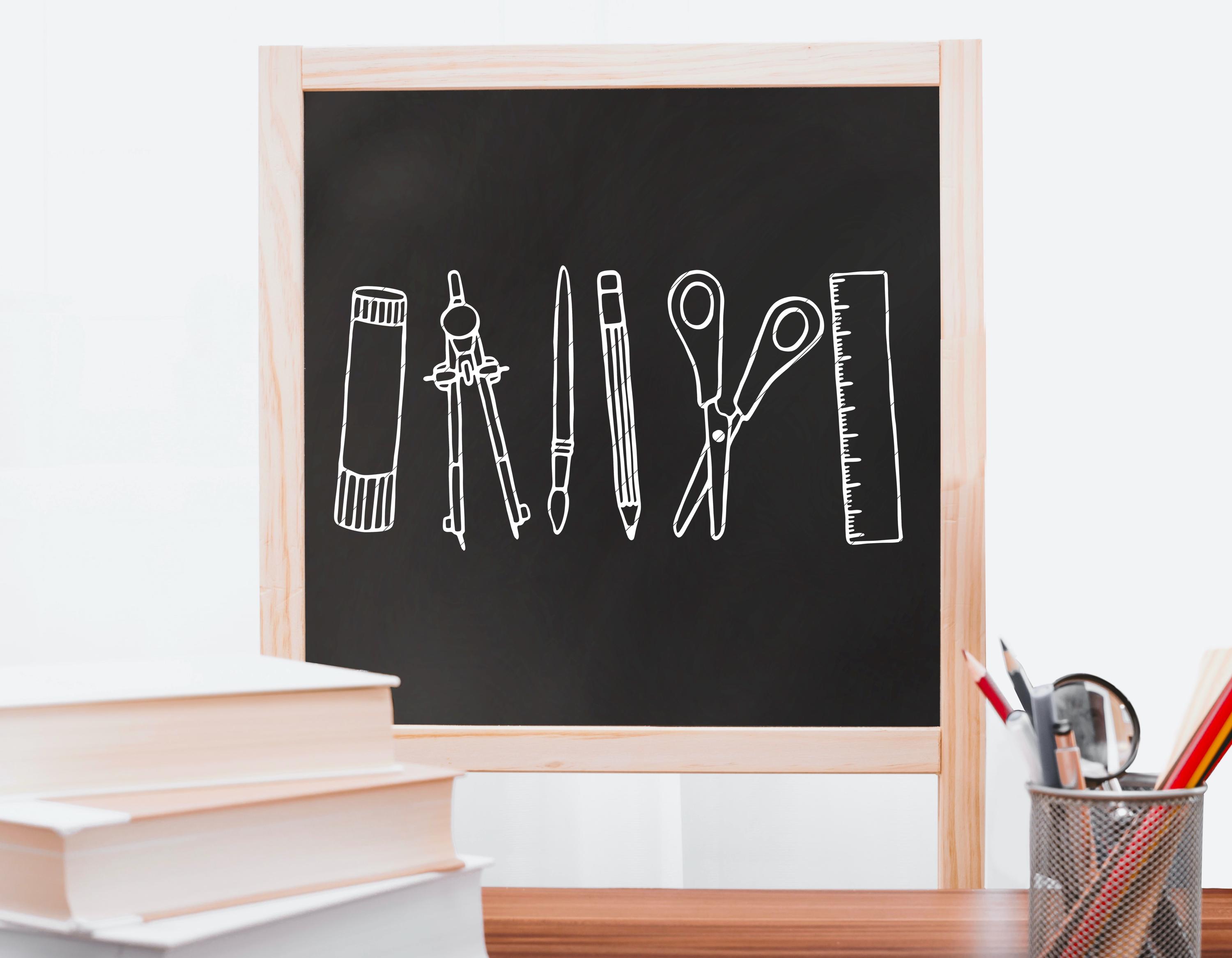 Plotter File | School Utensils | SVG | DXF | PNG | Eps | Abc | First ...