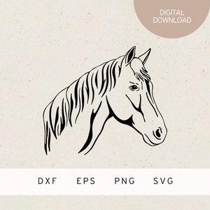 Plotterdatei | Pferdekopf | SVG | DXF | PNG | Eps | Silhouette | Pferd | Pferdemädchen | Pferdestall | Pferdeliebe | Reiten | Tiere | Liebe