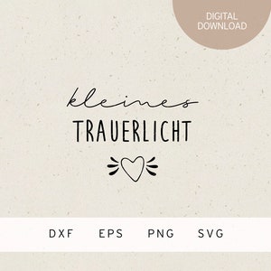 Plotterdatei | kleines Trauerlicht | SVG | DXF | PNG | Eps | Trauer | Kerze | Tod | Beerdigung | Trauerkerze | Trostkerze | Gedenken