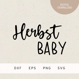 Fichier traceur | Bébé d’automne | SVG | DXF | PNG | EPS | Naissance | Bébé | Nouveau-né | Grossesse | Cadeau de naissance | Douche de bébé | Famille