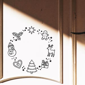 Plotter File | Wreath Christmas Motifs | SVG | DXF | PNG | Eps ...