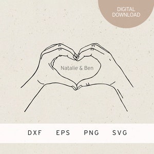 Plotterdatei | Herz Hände | SVG | DXF | PNG | Eps | Valentinstag | Liebe | Romantik | Sprüche | Familie | Baby | Hochzeit | Ehe | Beziehung