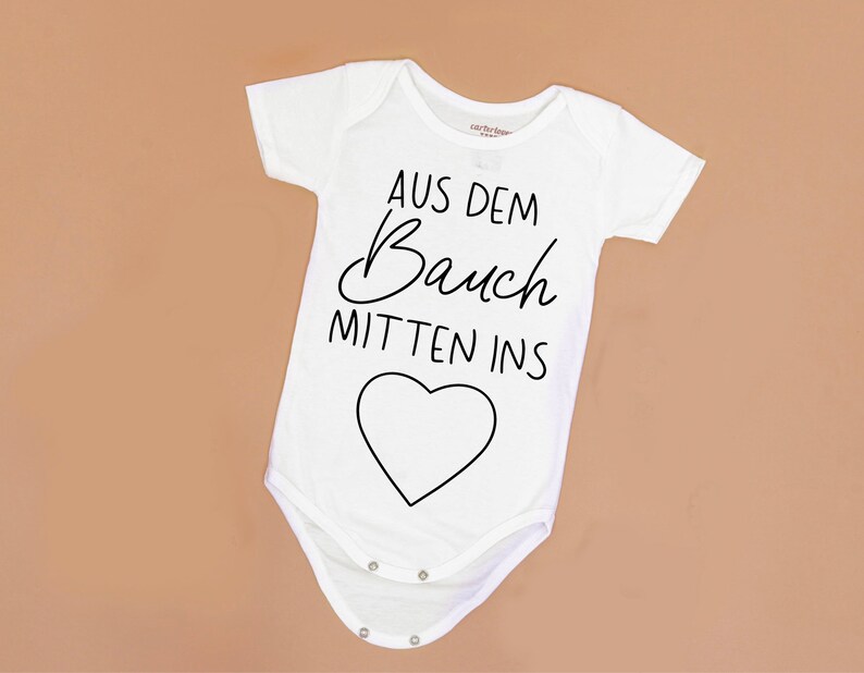 Plotterdatei aus dem Bauch mitten ins Herz SVG DXF PNG Etsy.de
