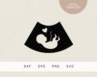 Plotter file | ultrasound picture baby | SVG | DXF | PNG | Eps | family | birth pregnancy announcement | grandma grandpa | dad | love child