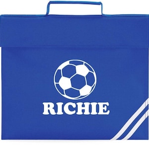Cartable personnalisé pour la rentrée des classes pour enfant Cartable de devoirs pour enfant Cartable avec nom imprimé - Bleu Cartable de musique - Rouge