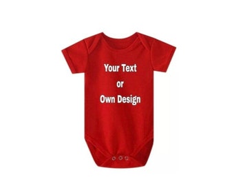 Custom Printed Babygrow: Personalized Baby Announcement Romper