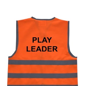 Play Leader Hi Vis Vests Hi-Vis High-Viz Visibility Safety Vest Waistcoat Work Wear Men Vest Reflective Vest Coat overall