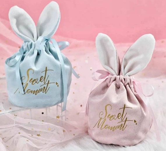 Uova di Pasqua colorate di animali carini personalizzate Borsa di tela con nome Regalo per bambini - CALLIE