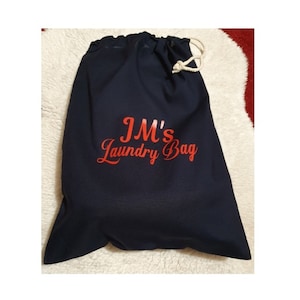 Personalized Cotton Drawstring Bag: Laundry, Travel, Toy Storage