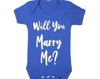 Baby Bodysuit Custom Will You Marry Me Proposal Baby Bodysuit Baby Romper Marriage Proposal announcement Gift Baby Sleepsuit Baby PJ