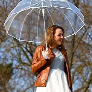 Just Married Wedding Umbrella Bride & Groom Umbrella Personalised Clear Umbrella, Bubble Umbrella Custom Dome Umbrella Couples Gift Parasol image 7